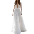 thumbnail image 1 of Ketyyh-chn99 Robes Formelles pour Femmes et Robes de Soirée Robe de Mariée Robe Maxi Soirée Élégante Robes Élégantes Robe de Soirée Formelle pour Invitée de Mariage Blanc,m, 1 of 5