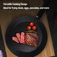 thumbnail image 3 of Cast Iron Skillet Frying Pan, Non Stick Flat Tawa Roti Skillet Pancakes Frying Pan for Gas Induction Cooker Indoor Outdoor Use, 3 of 7