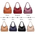 thumbnail image 4 of LinYooLi Sacs à Main en Cuir pour Femmes Sacs Messager Sac Bandoulière Designer Sacs à Main pour Femmes Sac à Main Vintage Rétro, 4 of 6