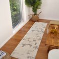thumbnail image 1 of Rug Branch Nimbus Abstract Indoor Area Rug, Cream Grey, Modern - Living Room, Bedroom, Dining Room, and Kitchen, 1 of 5