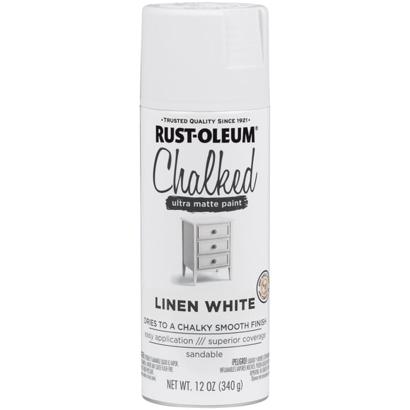 Rust-Oleum Chalked Matte Spray Paint 12oz-Linen White
