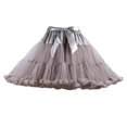 thumbnail image 1 of Womens Multi-Layered Solid Pleated Tulle Tutu Puffy Party Club Cosplay Mini Skirt, 1 of 4