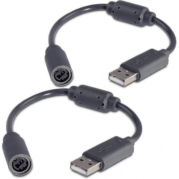 2pcs Wired Controller Usb Breakaway Cable For Microsoft Xbox 360