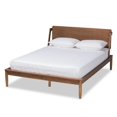 thumbnail image 1 of Baxton Studio Sadler Ash Walnut Brown Finished Wood King Size Platform Bed, 1 of 10
