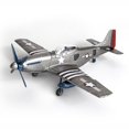 thumbnail image 3 of Milaget WWII Fighter Model Aircraft Assemble Model Kits Living Room DIY Bright Gray, 3 of 8