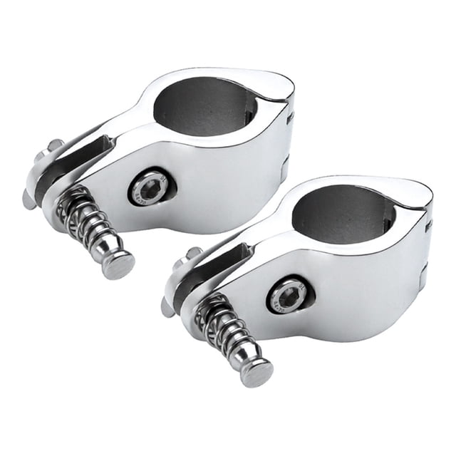 2 Pcs Boat Bimini Top Fitting Hinged Jaw Slide Marine Rail Mount Hardware