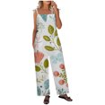thumbnail image 1 of Birdeem Women Ladies Printed Summer Sleeveless Backless Loose Long Playsuits Rompers Jumpsuit, 1 of 11