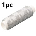 thumbnail image 1 of BUYISI Sewing Thread Glossy Silver And Gold Embroidery Thread Supplies For Patchwork Diy Knitting And Sewing Hand Making 200M Silver Thread, 1 of 5