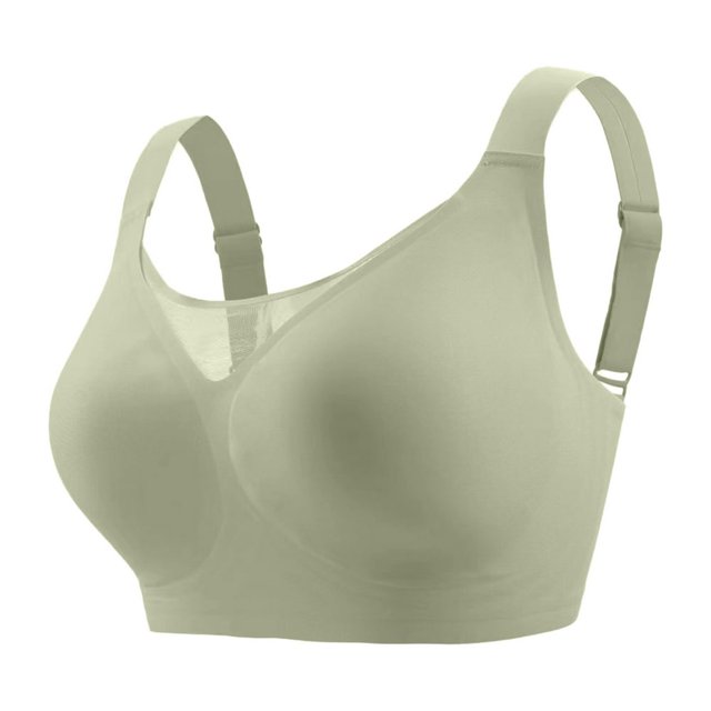 Non Wired Bra Women‘s Padded Full Cup Bra Without Underwire With Padding Seamless Bustier Bralette Breathable Soft