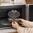 thumbnail image 4 of 4pc Microwave Egg Cooker. Grade Egg Poacher. Breakfast Making Tool For Home Dorm Office, 4 of 7