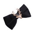 thumbnail image 2 of Men's Velvet Bow Tie Christmas Elk Design Decorative Accessory Black, 2 of 8