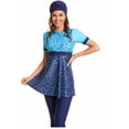 thumbnail image 4 of KXCFCYS Maillot de Bain Modeste à Manches Courtes Burkini Islamique Hijab pour Femmes, 4 of 7
