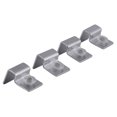 thumbnail image 4 of 4 Pcs Fish  Cover Bracket, Aquarium Cover Clip Stainless Steel Fish  Top Cover Clips With Silicone Cushion Easy To Install  Cover Clips Holder For Fish, 4 of 8