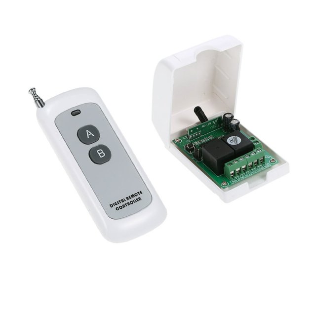 CUITING Smart Home 433Mhz 2CH Interrupteur de Télécommande Sans Fil Système de Relais et Télécommandes Longues 500M 1527