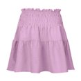 thumbnail image 4 of Women's High Waist A Line Mini Skirt - Flowy Pleated Ruffles, Cute Style for Summer Dating - S-XXL Sizes, 4 of 4