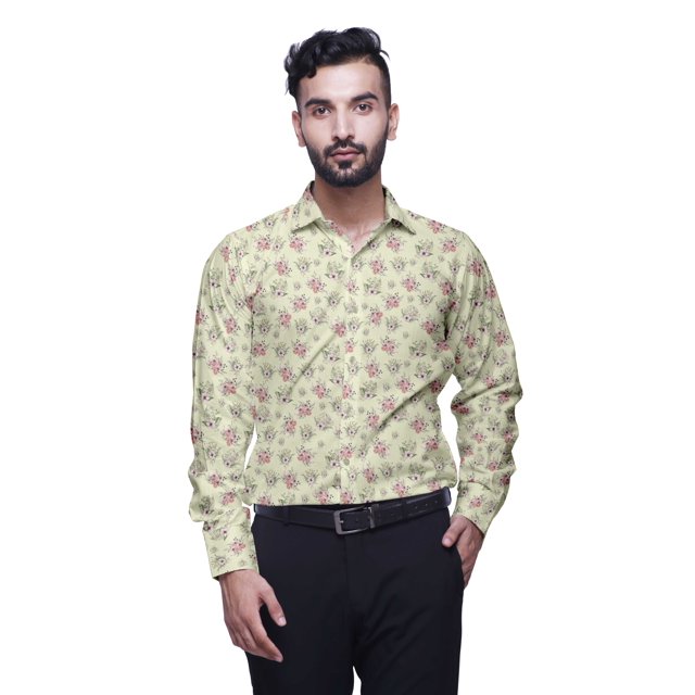 BESTMAN Long Sleeve Formal Shirt For Men Button Down Cotton Men Shirts