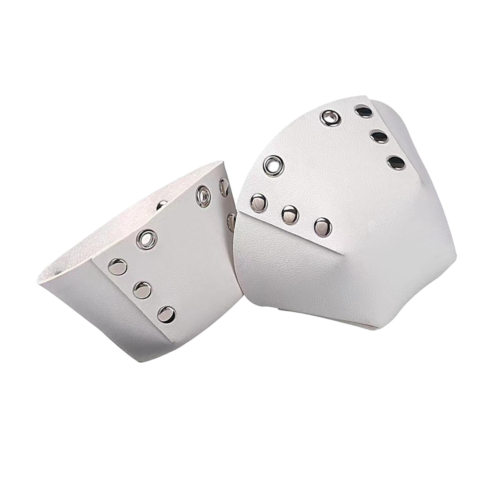 Roller Skate s Faux Leather Accs Outdoor Toe Covers Protector White