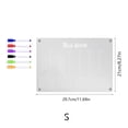 thumbnail image 3 of JWshufel Tableau d'Essuyage à Sec Magnétique en Acrylique pour Réfrigérateurs et Murs, Tableau de Planification Réutilisable pour Mémo et Horaire, Comprend 6 Stylos de Couleur, Facile à Installer et à Utiliser, 3 of 7