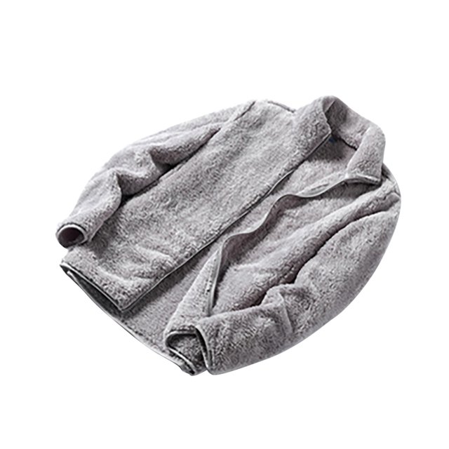 Simua Mode Sweat à Capuche Épais Doublé Sherpa à Fermeture Éclair Complète pour Femmes