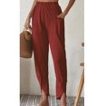 thumbnail image 2 of Ketyyh-chn99 Pantalon Décontracté pour Femme Pantalon d'Entraînement pour Femme Leggings Pantalon Femme Uni Extensible Compression Vêtements de Sport Rouge,TG, 2 of 4