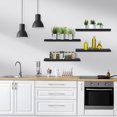 thumbnail image 2 of Sorbus Wall Mounted Floating Shelves for Wall Décor - Large 24 Inch, 3 Pack, Black, 2 of 6