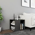 thumbnail image 1 of vidaXL Side Table High Gloss Grey 50x50x45 cm Engineered Wood, 1 of 6