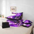 thumbnail image 4 of YST, Abstract Artwork Bedding Set, 7-Piece, Purple Marbling, Full, 4 of 4