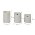 thumbnail image 5 of Mainstays White Rechargeable Flameless LED Pillar Candles,Various Sizes, 3 pack, 5 of 5