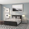 thumbnail image 4 of Tribeca Full Size Tufted Upholstered Platform Bed in Black Fabric, 4 of 6