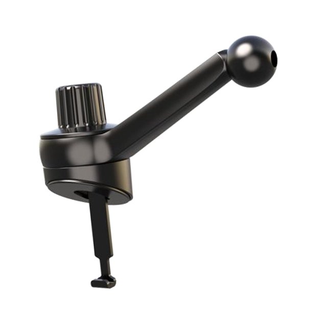 funtasica Pince d'Aération 17 mm Balle d'Articulation de Remplacement Réglable pour Support de Téléphone de Voiture Berceau. une Pince d'Aération en Métal Noir et silicone avec une Balle d'Articulation de 17 mm (0,67 Po), Dotée d'Un Bouton pour le Réglage et d'Un Crochet pour une Fixation Sécurisée. Conçue pour un Montage stable et Résistant aux Chocs, Elle Offre une Ajustabilité à 360 Degrés pour des angles de Vision Optimaux. Conception Compacte et Inclinée Assure une Compatibilité avec Diverses Bouches d'Aération