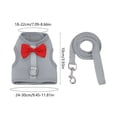 thumbnail image 3 of Small Pet Harness and Leash Set, Xinsrenus Breathable Mesh Rabbit Vest Harness Adjustable, Escape Proof Traction Rope for Rabbits Guinea Pigs Outdoor Walking with Quick Dry Padding, Gray, 3 of 6