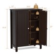 thumbnail image 2 of Patiojoy Armoire de Rangement de Salle de Bain Armoire de Rangement au Sol Organisateur Autoportant Brun, 2 of 6
