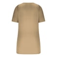 thumbnail image 4 of AherBiu Womens 2025 Ribbed Knit T Shirts Square Neck Slim Fitting Tshirts Summer Casual Basic Tops Blouses, 4 of 4