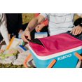 thumbnail image 4 of Igloo 25 Quart Picnic Basket Cooler in Pink and Blue with Orange Handles, 4 of 8