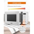 thumbnail image 3 of Commercial Chef Small Microwave 0.7 Cu. Ft. Countertop Microwave with Digital Display, White Microwave with 10 Power Levels, 3 of 7