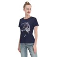thumbnail image 4 of T-Shirt Basique à Manches Courtes pour Femmes Demon Slayer Ninja Papillon, 4 of 6
