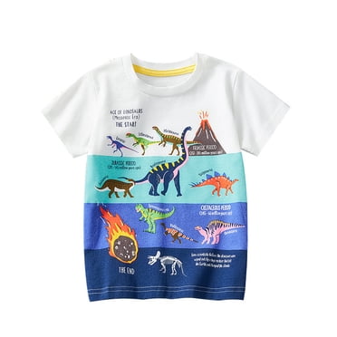 KYAIGUO 3-8 Ans Tout-Petits Enfants Garçons T-Shirts Dessin Animé Chemise Bébé Été Manches Courtes Décontracté Coton T-Shirts Hauts
