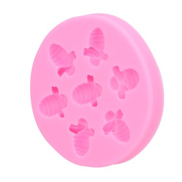 Chocolate , Bee-Shaped Food Grade Silicone Pink For Cake Decoration For Fondant Chocolate For Mousse Flavored Food For Cake Making Baking Pink
