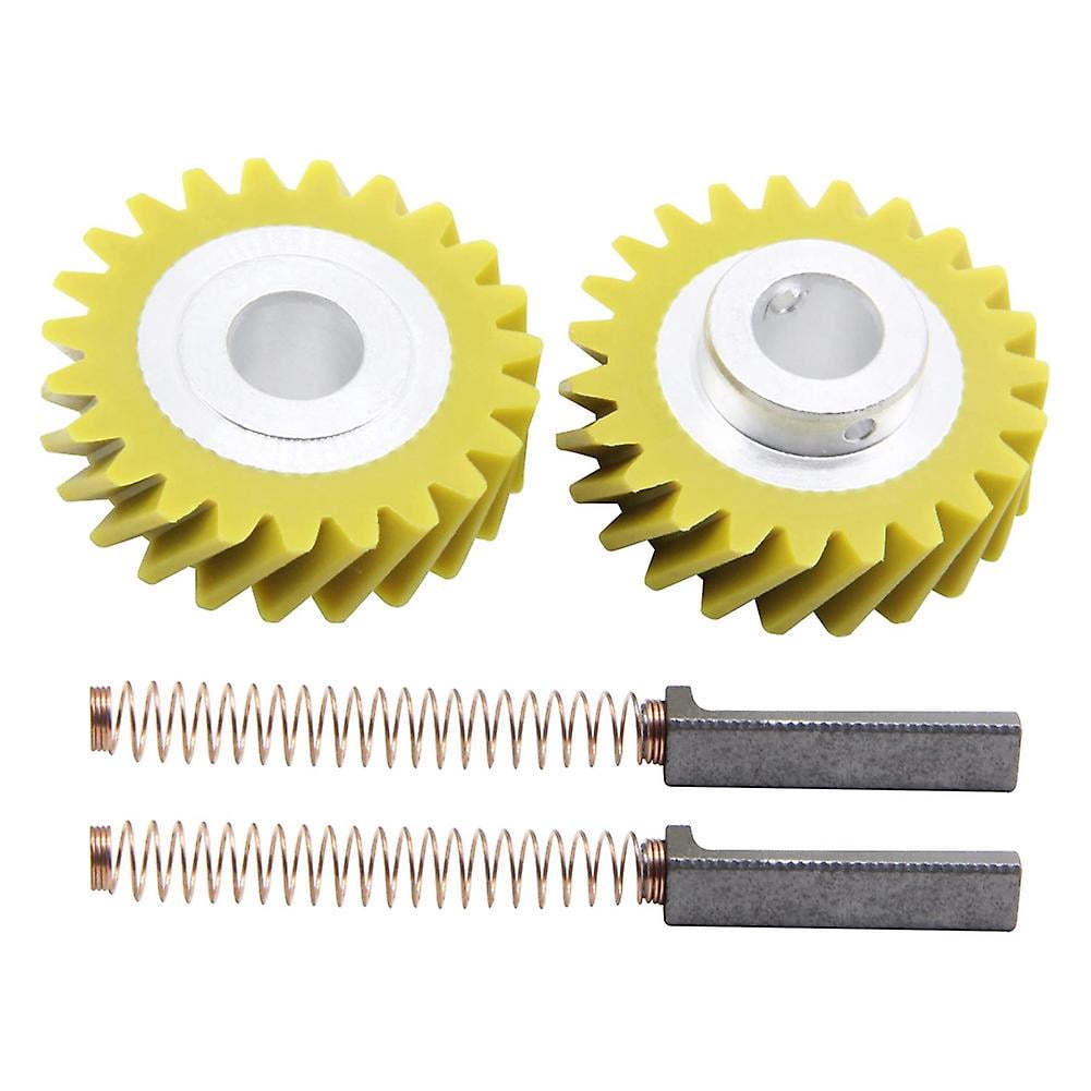 W10112253 Mixer Worm Gear W10380496 Carbon Brushes Replacement for & Kitchen-Aid Mixers Replace Par