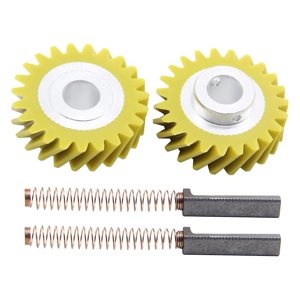 W10112253 Mixer Worm Gear W10380496 Carbon Brushes Replacement for & Kitchen-Aid Mixers Replace Par