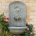thumbnail image 4 of Sunnydaze 27"H Electric Polystone Seaside Outdoor Wall-Mount Water Fountain, Limestone Finish, 4 of 8