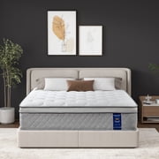 Queen Mattress, QUEEN ROSE 12 Inch Memory Foam Mattress Queen Size, Innerspring Hybrid Mattress in a Box with Motion Isolation & Pressure Relief, CertiPUR-US