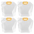 thumbnail image 1 of Unique Bargains 5L Collapsible Water Container Bag, Plastic Storage Jug Folding Water Bag, 4 Pack Clear, 1 of 7