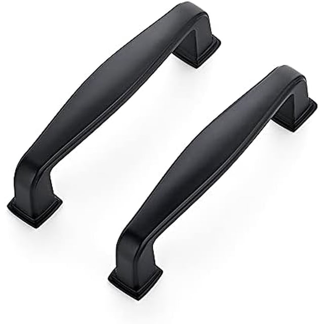 30 Pack Solid 3 Inch Kitchen Cabinet Handles in matte black finish, featuring a sleek and simple Euro-style design. These cabinet pulls are ideal for kitchen cabinets, drawers, and cupboards, offering a clean and timeless look suitable for farmhouse, vintage, traditional, and transitional styles. The sturdy construction ensures durability and a fine touch.