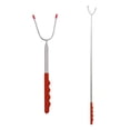 thumbnail image 2 of JMYHOAM Accessoires de Grillade Brochettes de Barbecue, 1 Pce en Acier Inoxydable pour Barbecue Extérieur, Rallonge de Fourche de Barbecue en Forme de U, Poignée en Bois Maison et Cuisine en Liquidation, 2 of 2