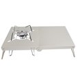 thumbnail image 2 of Graflsoa Portable Aluminum Alloy Folding Camping Table with Heat-Resistant Surface, Compact Design, and Carrying Bag for Outdoor BBQ, Picnic, and Fishing, 2 of 5