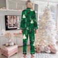 thumbnail image 4 of WENXIAOO Pyjama de Noël pour Femme en Satin, Ensemble de Pyjama à Manches Longues Boutonné, Pyjamas avec Pantalon de Pyjama, Pyjamas de Noël pour Femmes, 4 of 4