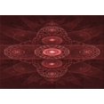 thumbnail image 1 of Ahgly Company Machine Washable Indoor Rectangle Transitional Fire Brick Red Area Rugs, 5' x 7', 1 of 7