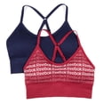 thumbnail image 1 of Reebok Ladies' 2 Pack Seamless Longline Bralettes, 1 of 3