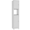 thumbnail image 1 of TUHOME Ibis Linen Cabinet  Engineered Wood Storage Cabinets in  White, 1 of 9